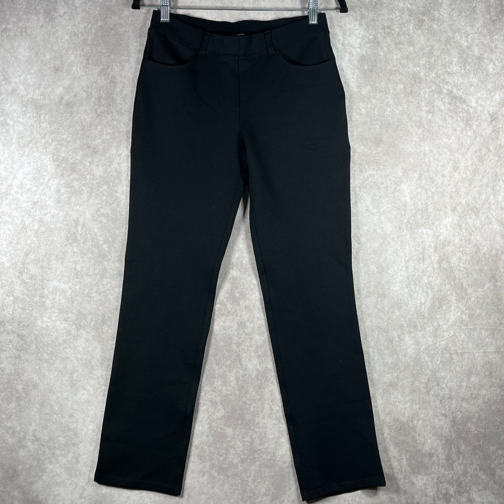 Quince Dress Pants Womens Size PS Black Trousers Tapered Mid Rise Career Office